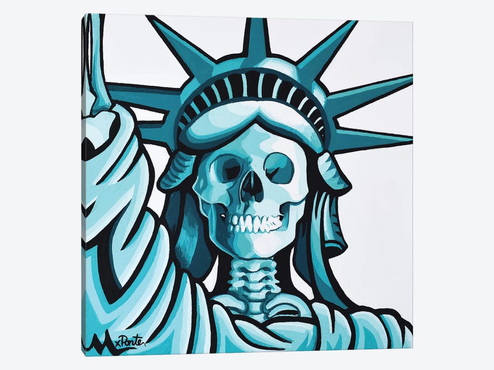 Dead Liberty by Hybrid Life Art 1-piece Canvas Art Print