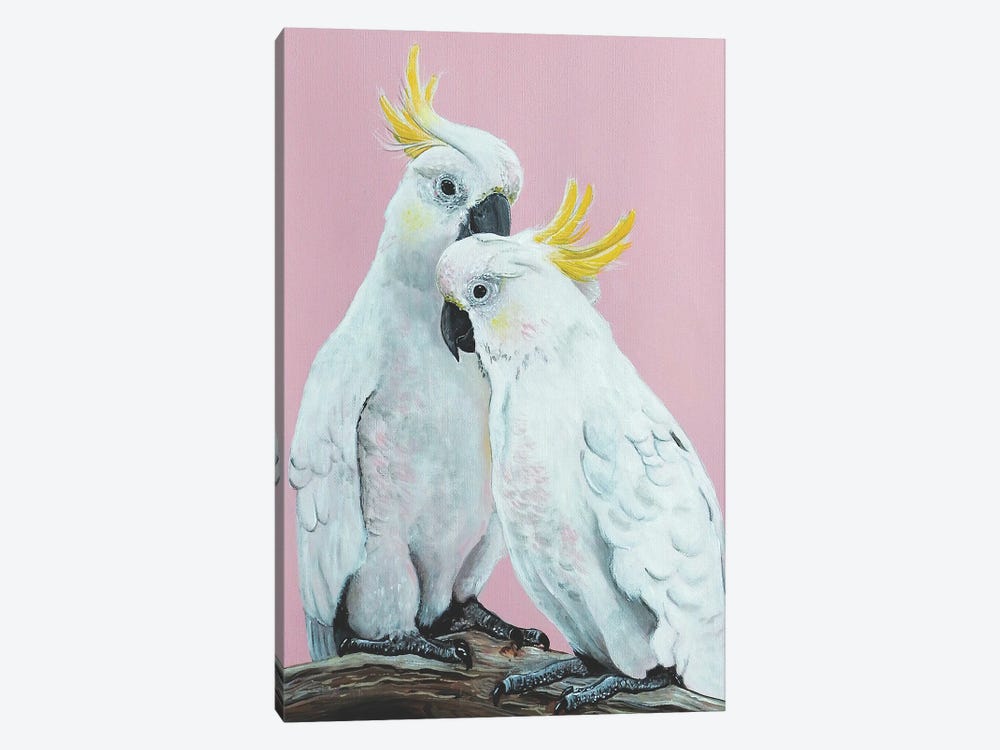 White Sulphur Cockatoos by Heylie Morris 1-piece Art Print