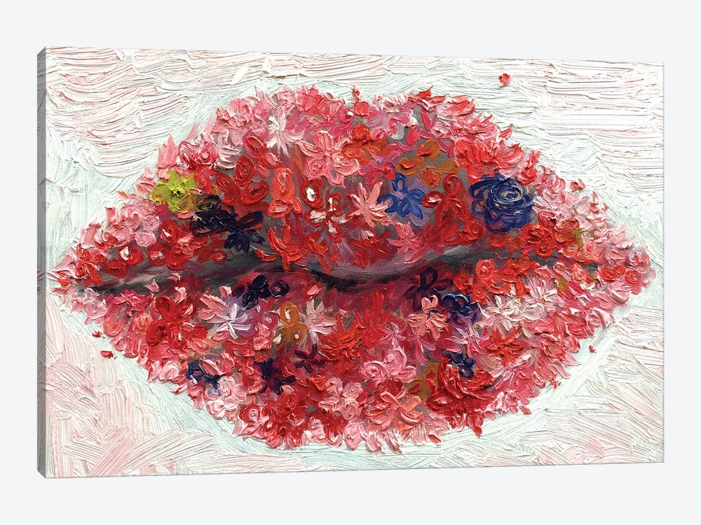 Flower In Lips (Kissing You) by Joong-Hyun Park 1-piece Canvas Art