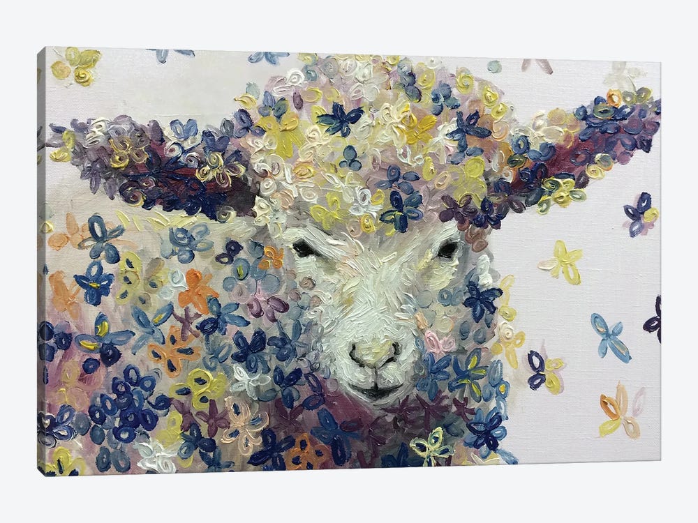 Flower In Sheep by Joong-Hyun Park 1-piece Canvas Artwork
