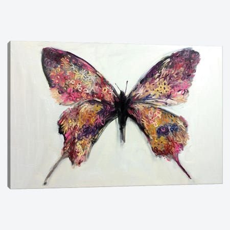 Flower In Butterfly Canvas Print #HYP6} by Joong-Hyun Park Art Print