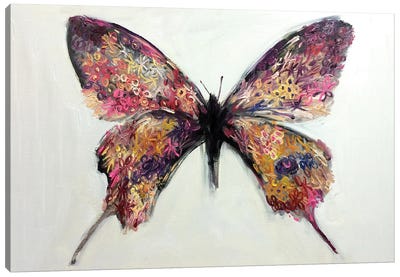 Flower In Butterfly Canvas Art Print - Joong-Hyun Park
