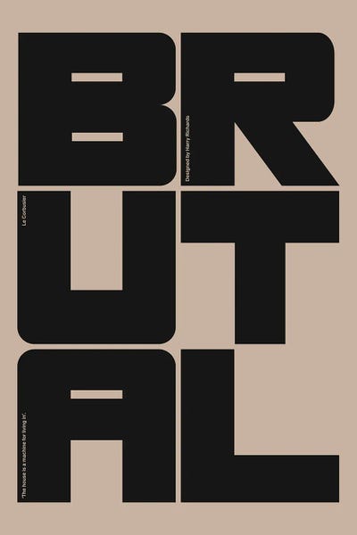 Bold Statements: Brutal by Harry Richards