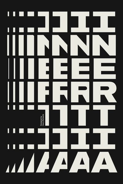 Signs: Inertia (Black) by Harry Richards