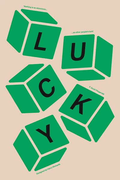 Lucky (Green) by Harry Richards art print