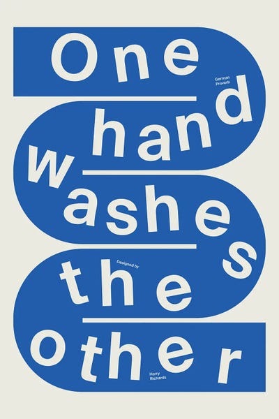 Bold Statements: One Hand Washes The Other by Harry Richards