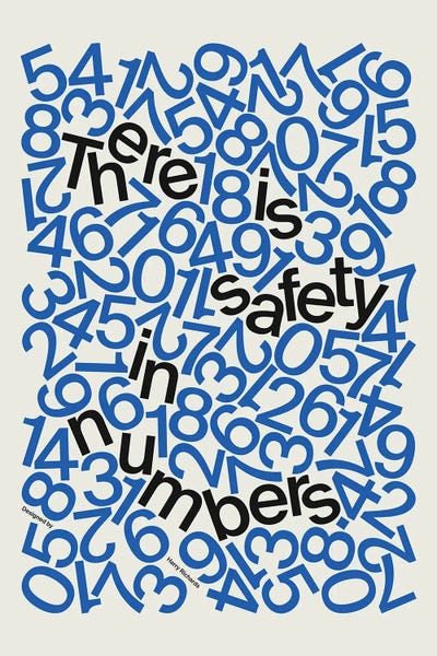Safety In Numbers by Harry Richards art print