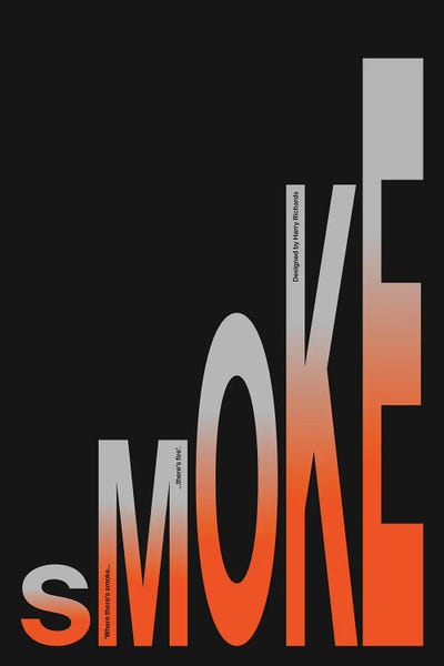 Bold Statements: Smoke (Black) by Harry Richards