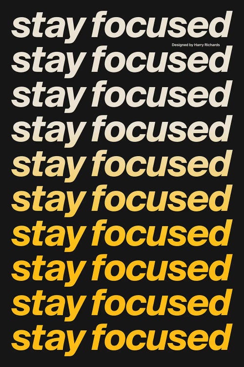 Stay Focused (Black)