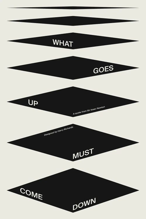 What Goes Up Must Come Down (White)