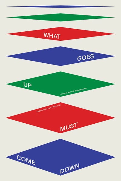 Bold Statements: What Goes Up Must Come Down by Harry Richards