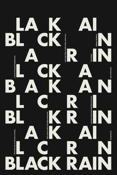 Harry Richards: Black Rain by Harry Richards