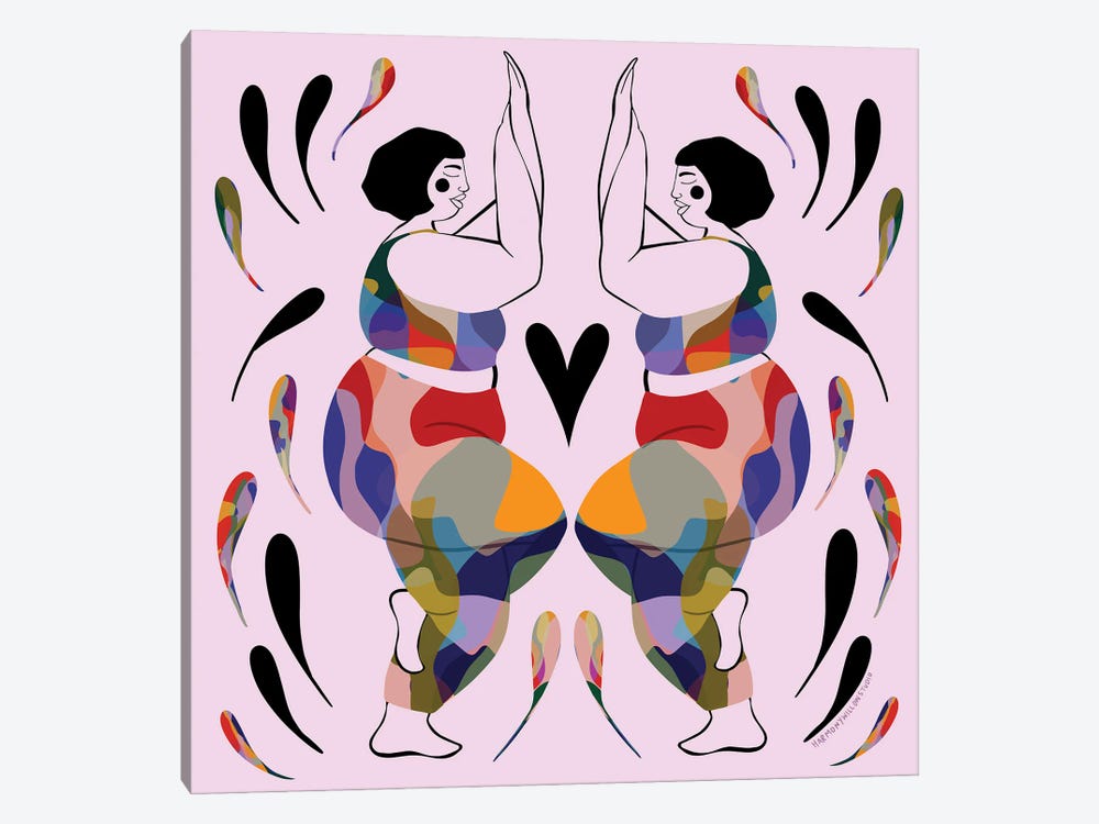 Curvy Eagle Pose by Harmony Willow 1-piece Art Print