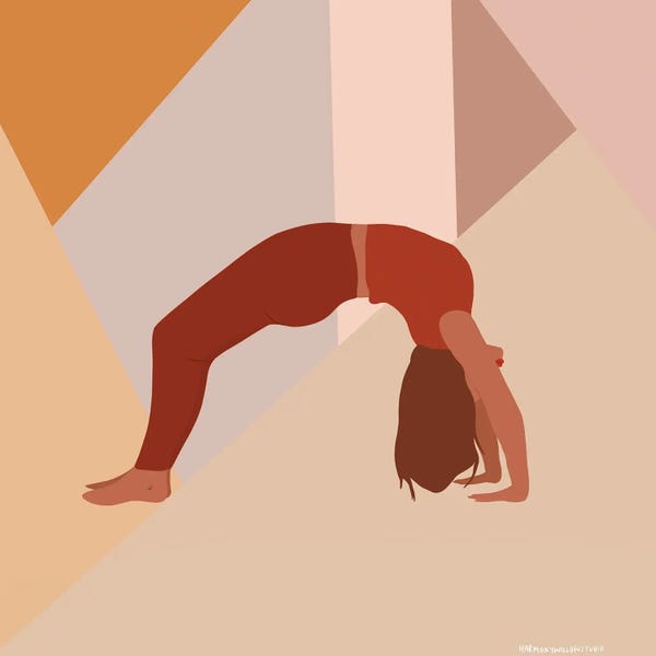 Zen Bedroom: Backbend Yoga Pose by Harmony Willow