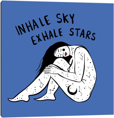 Exhale Stars Canvas Art Print