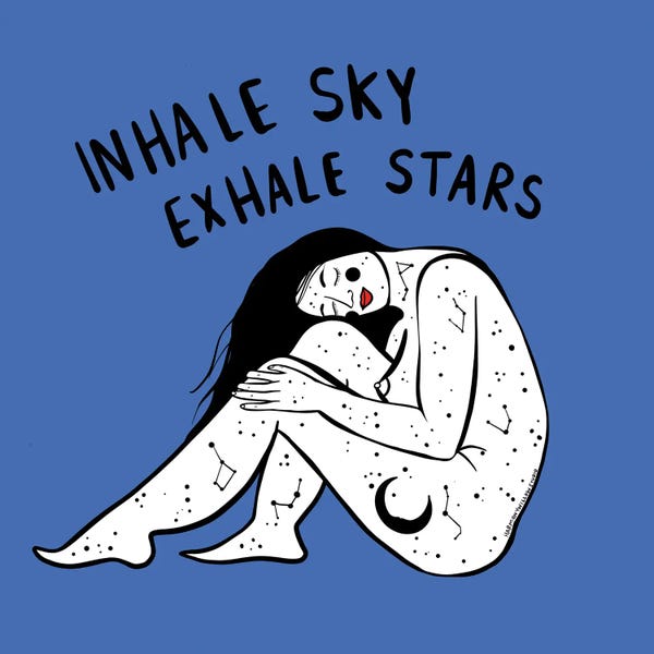 Yoga: Exhale Stars by Harmony Willow