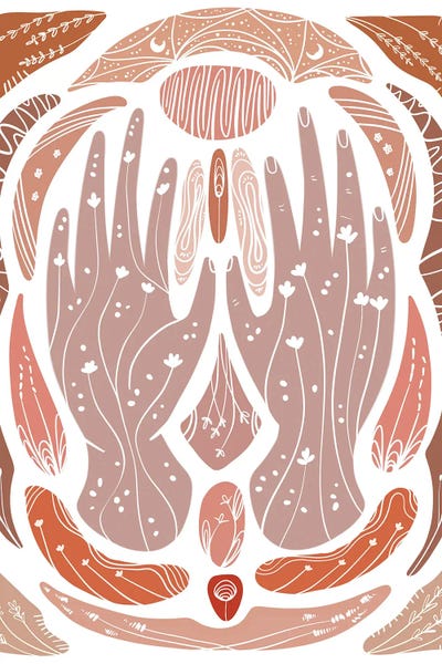 Minimalist Bohemian Decor: Hands by Harmony Willow