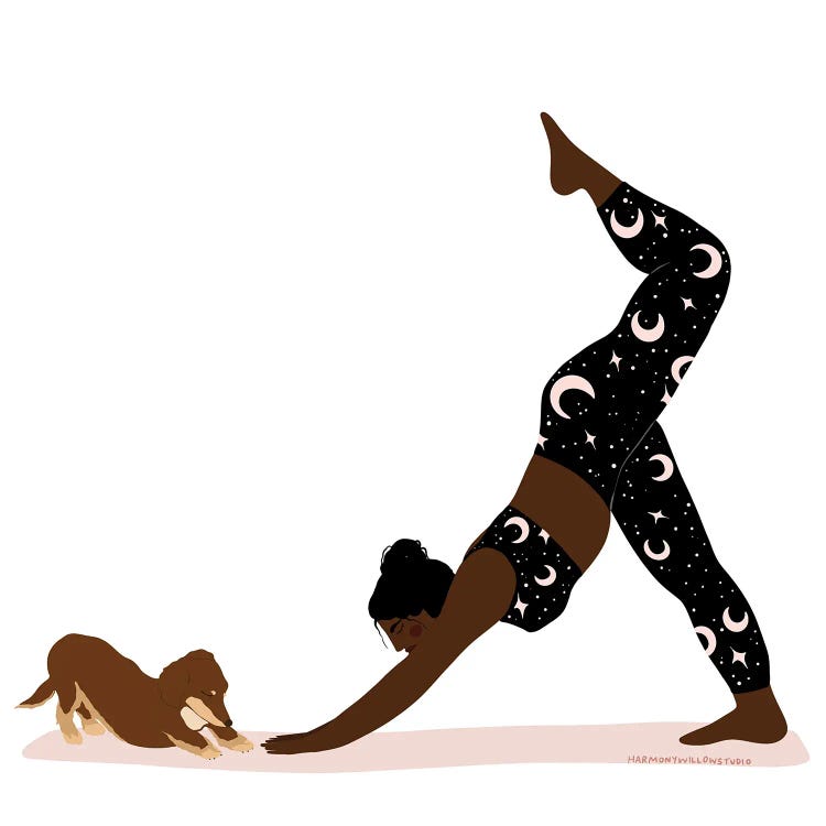 Downward Dog by Harmony Willow wall art