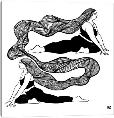 Lines Canvas Art Print - Fitness Art