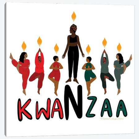 Kwanzaa Canvas Print #HYW36} by Harmony Willow Canvas Artwork
