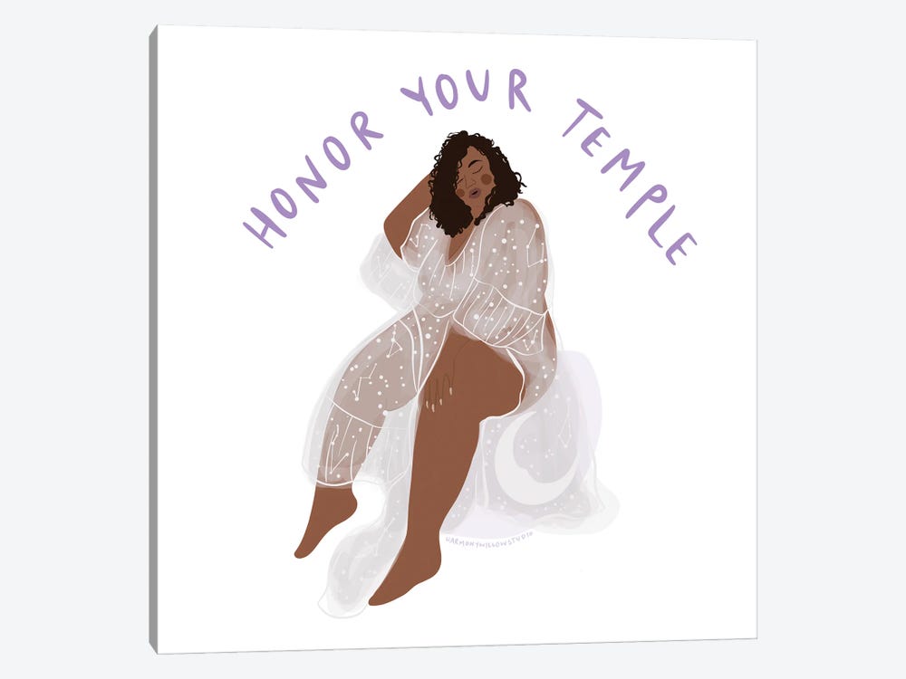 Honor Your Temple by Harmony Willow 1-piece Art Print
