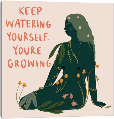 Keep Growing Canvas Art Print - Nature Lover