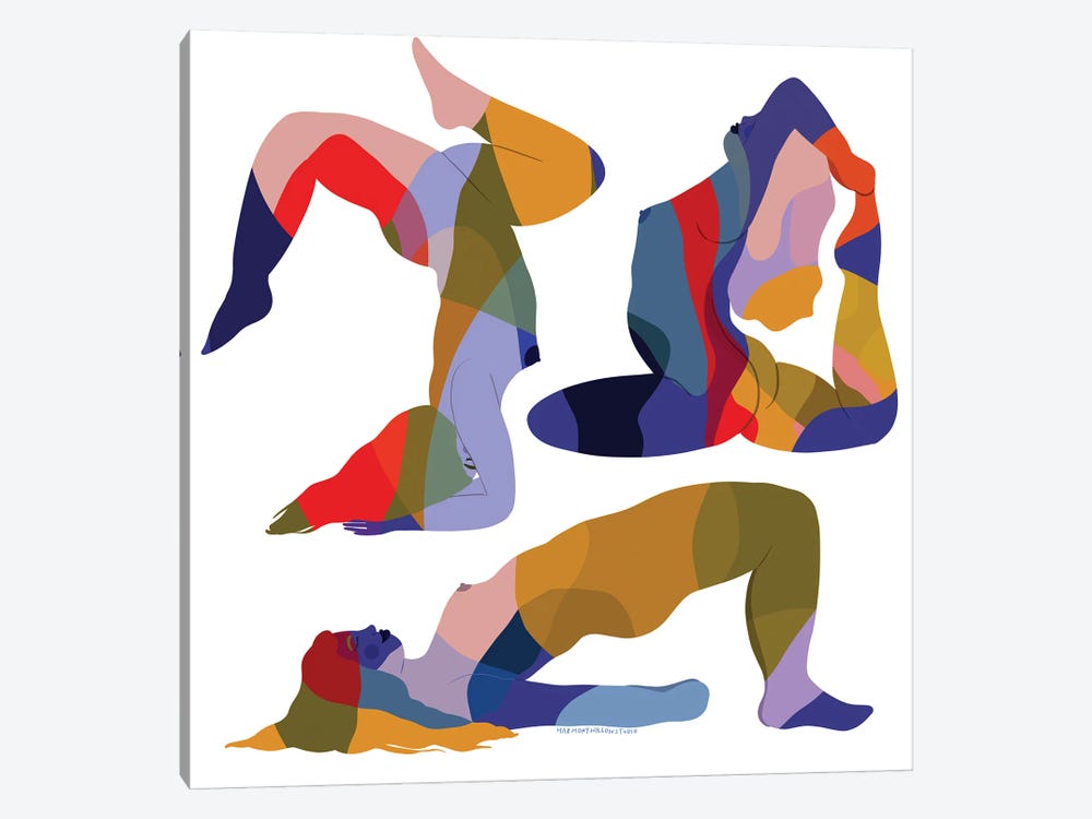 Rainbow Trio by Harmony Willow 1-piece Canvas Print