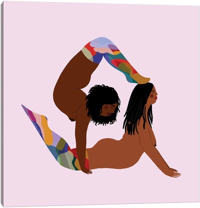 Rainbow Socks Canvas Art Print - Fitness Art