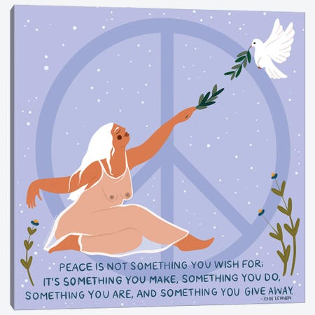 Peace Canvas Print #HYW6} by Harmony Willow Canvas Artwork