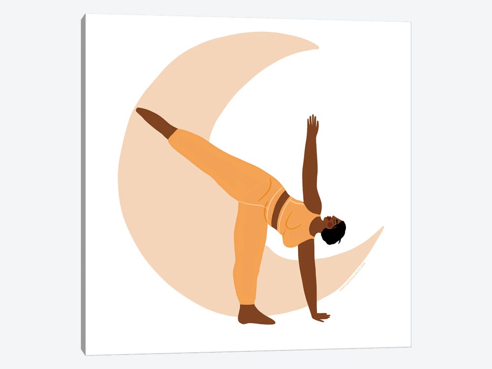 Half Moon Pose by Harmony Willow 1-piece Canvas Art
