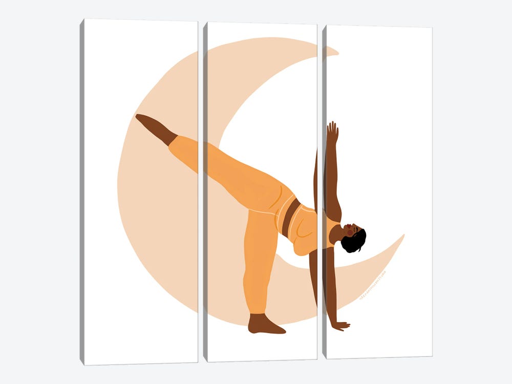 Half Moon Pose by Harmony Willow 3-piece Canvas Art