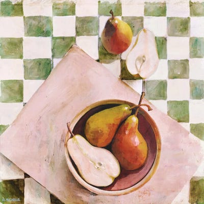 Pears In A Bowl by Hayley Michelle art print