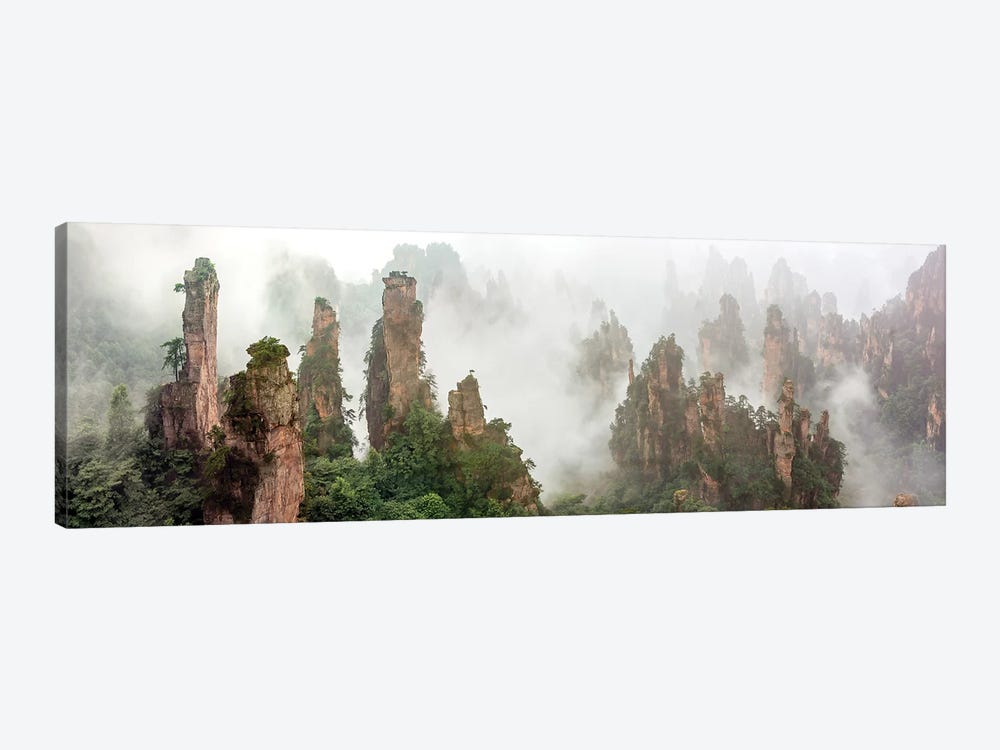 Cloud-Shrouded Zhangjiajie by Hua Zhu 1-piece Canvas Artwork