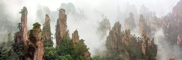 Rocks: Cloud-Shrouded Zhangjiajie by Hua Zhu