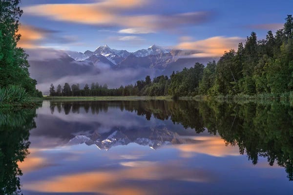 Scenic & Landscapes: Lake Matheson by Hua Zhu