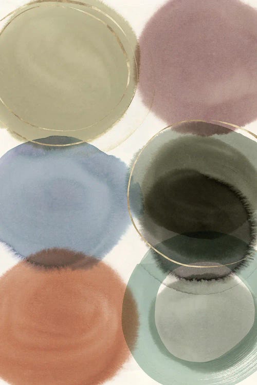 Soft Circles In Muted Harmony by Hazel J wall art
