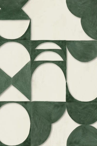 Hazel J: Structured Greens And Geometric Calm by Hazel J