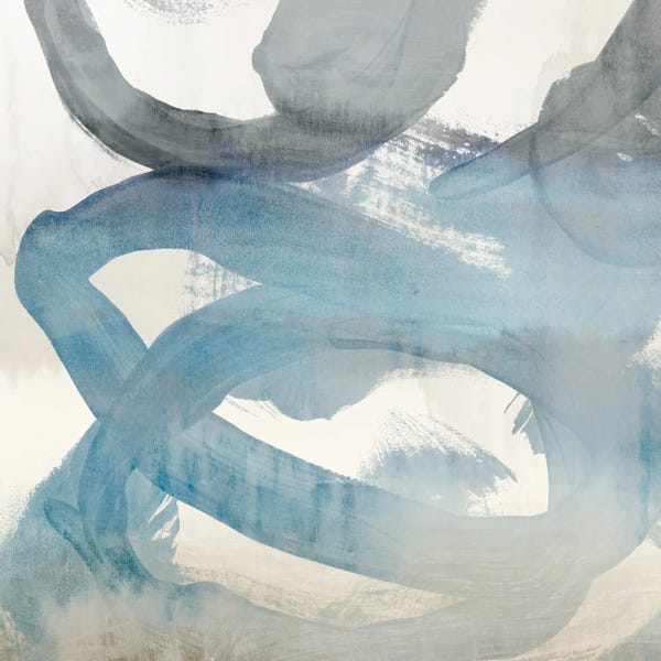 Hazel J: Flowing Blue Connections I by Hazel J