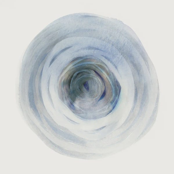 Hazel J: Swirling Tranquility In Blue Hues I by Hazel J
