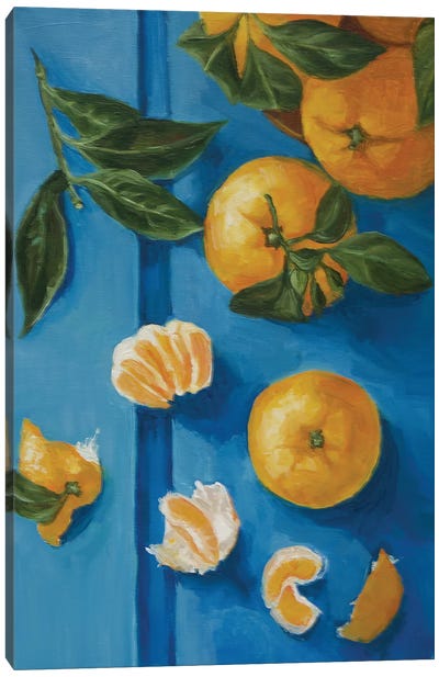 Mandarine Canvas Art Print - Orange Art