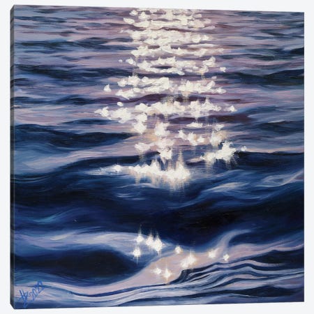 Shining Sea Canvas Print #HZY39} by Helena Zyryanova Canvas Art Print