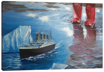 Without Hesitation Canvas Art Print - Glacier & Iceberg Art