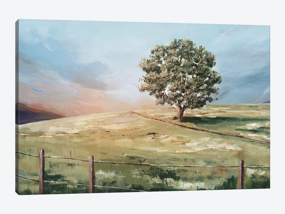 Sunset Tree by Ian C 1-piece Canvas Wall Art