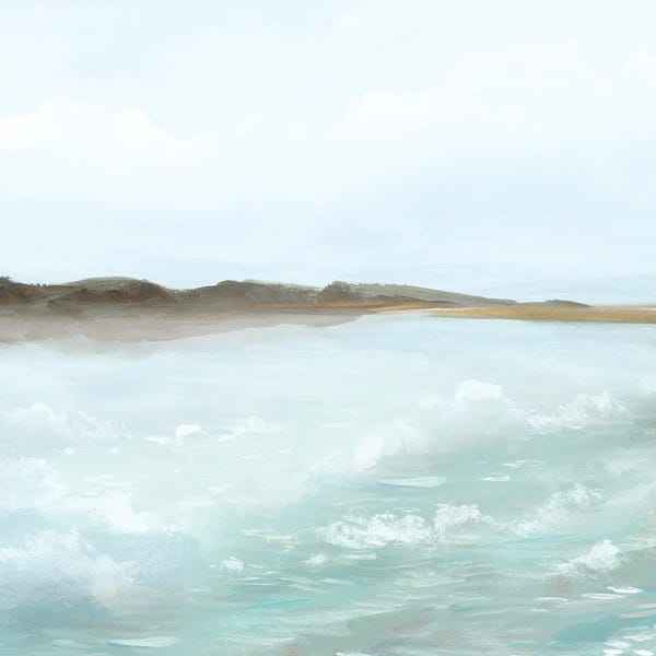 Ian C: Coastal Serenity Under Soft Skies by Ian C