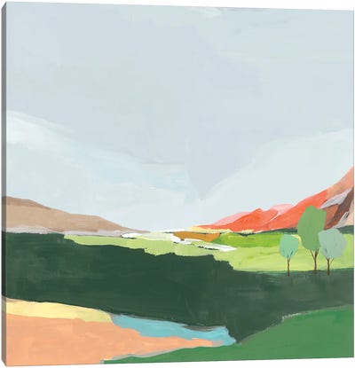 Green Hills I Canvas Art Print
