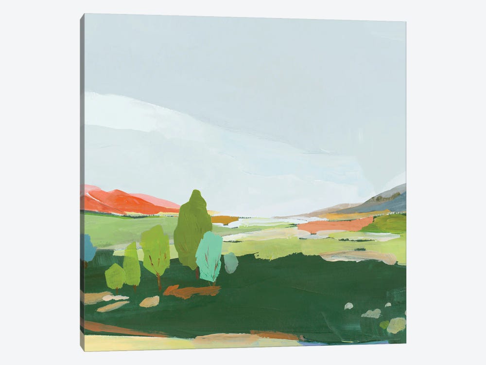 Green Hills II by Ian C 1-piece Canvas Artwork