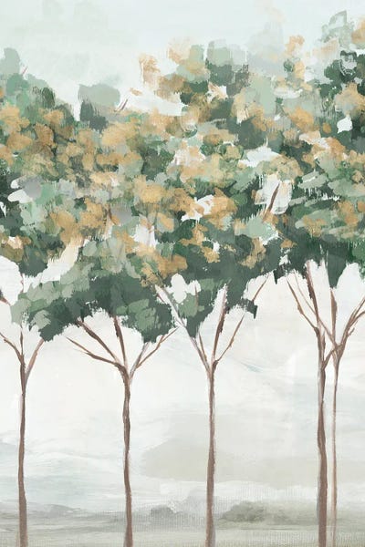 Ian C: Green and Gold Trees II by Ian C