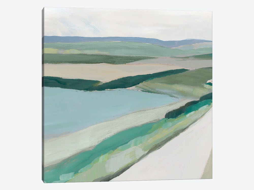 Fields of Green I by Ian C 1-piece Canvas Art Print