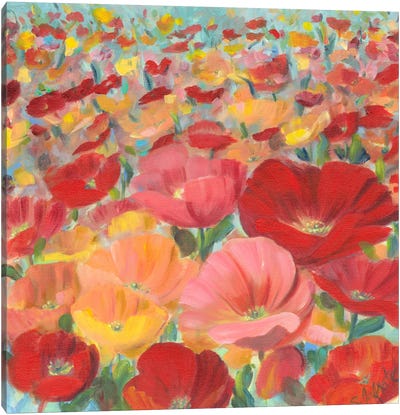 Wild Flower Field I Canvas Art Print