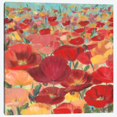 Wild Flower Field II Canvas Print #IAF23} by Sandra Iafrate Canvas Art Print